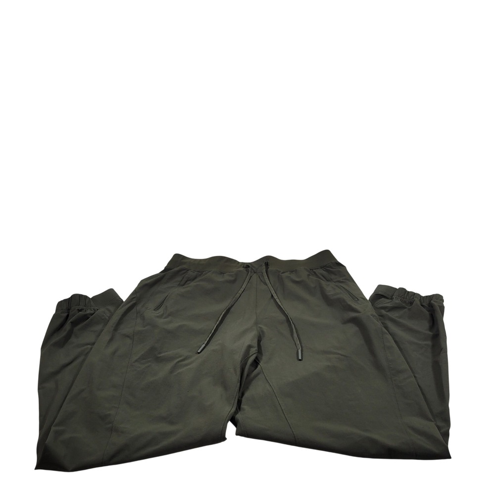Lululemon Joggers Women 12 Dark Olive Green Excellent Stretch Activewear LW5FFES